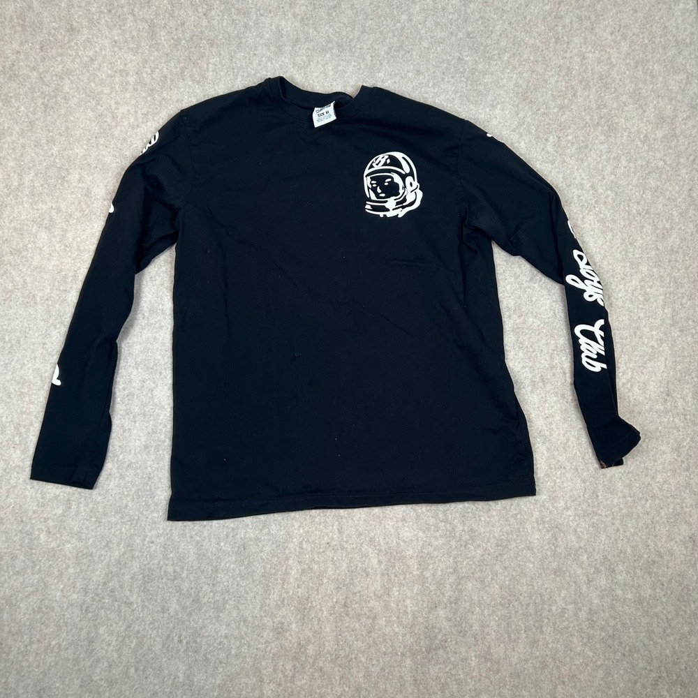 Billionaire Boys Club T-Shirt Mens XL Black Long Sleeve Astronaut Graphic 1299